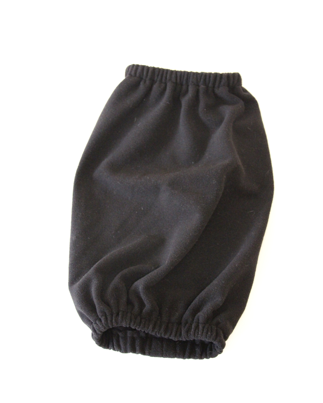 Ørehette / Snood i sort fleece