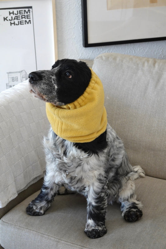 Ørehette / Snood - Gul fleece