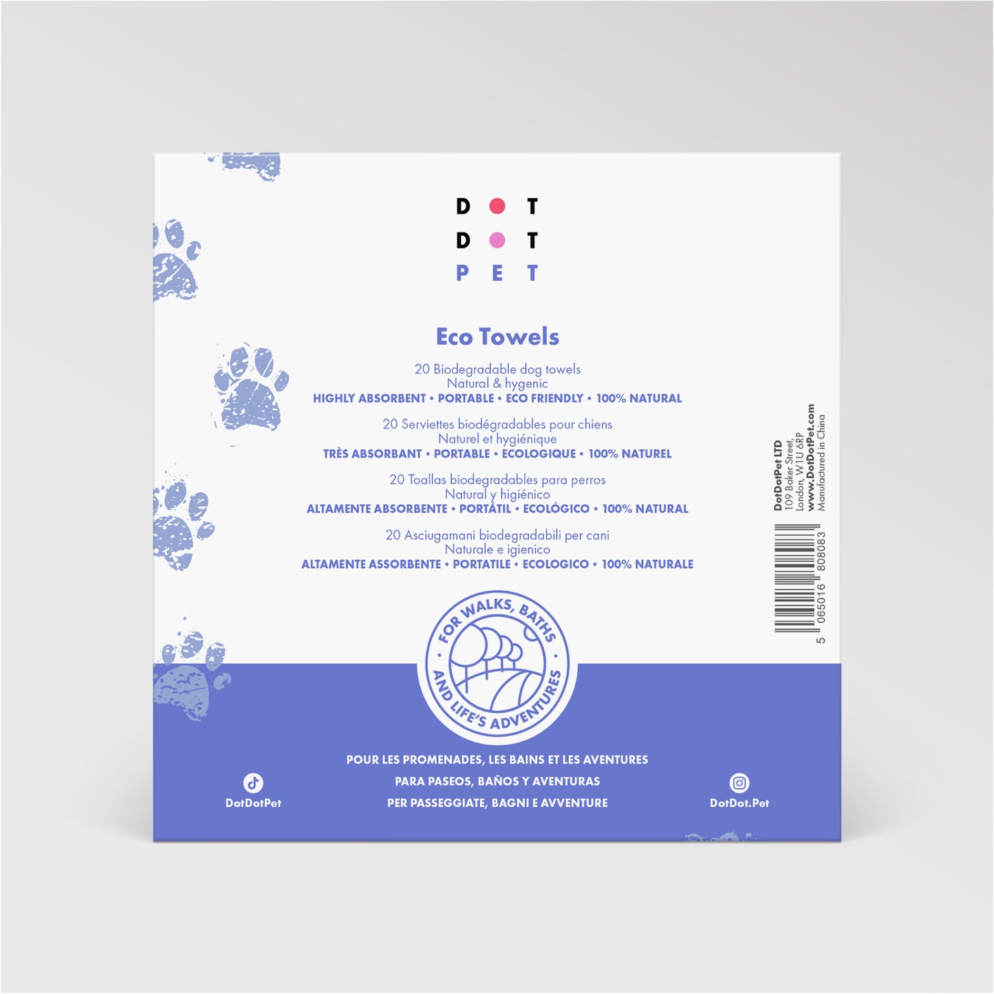 DotDotPet - Eco Dog Drying Towels