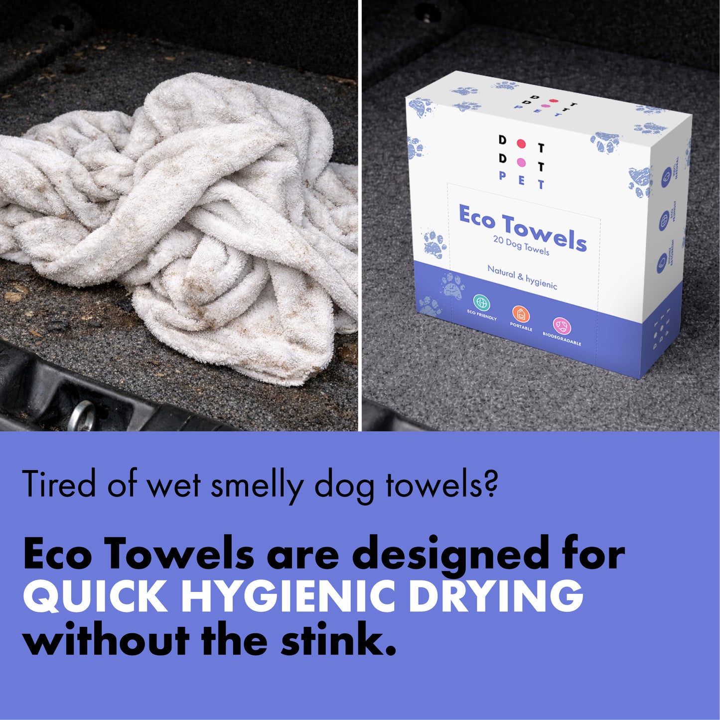 DotDotPet - Eco Dog Drying Towels