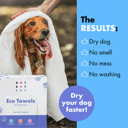 DotDotPet - Eco Dog Drying Towels