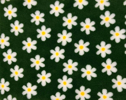 Vetbed - Daisy, grønn med hvite blomster